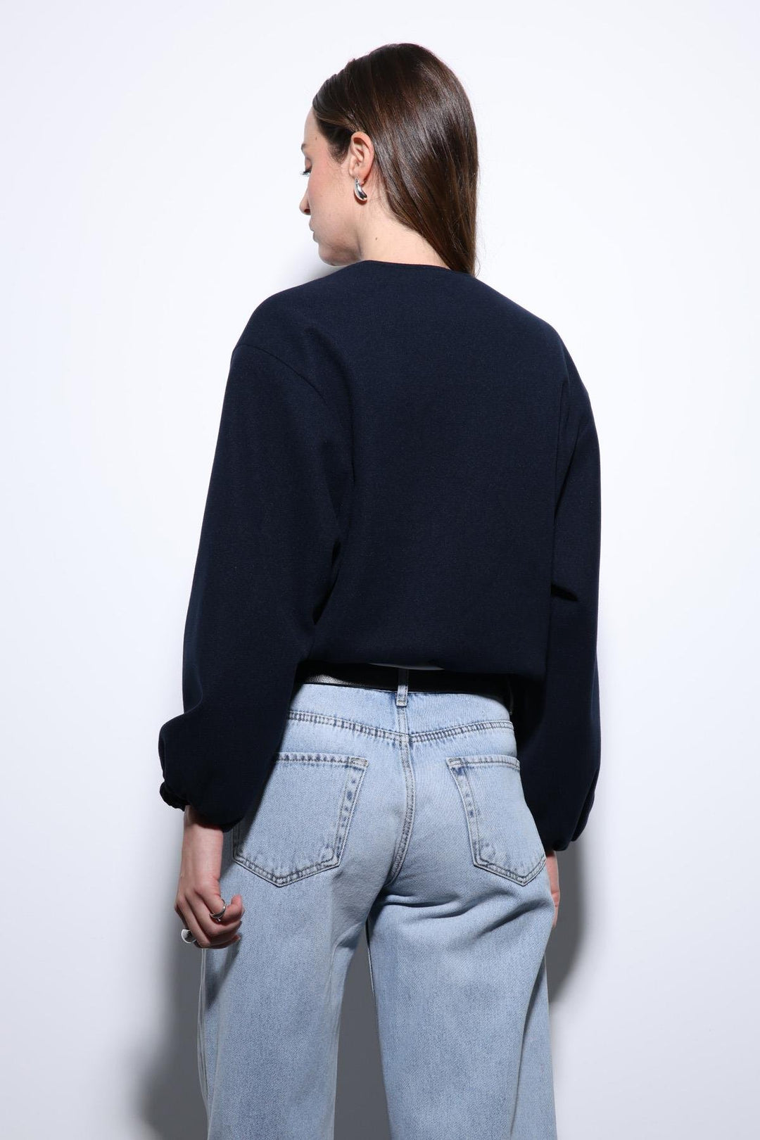 ANT Antioch Blue Elastic Waist Crop Women's Jacket - Zacatepec