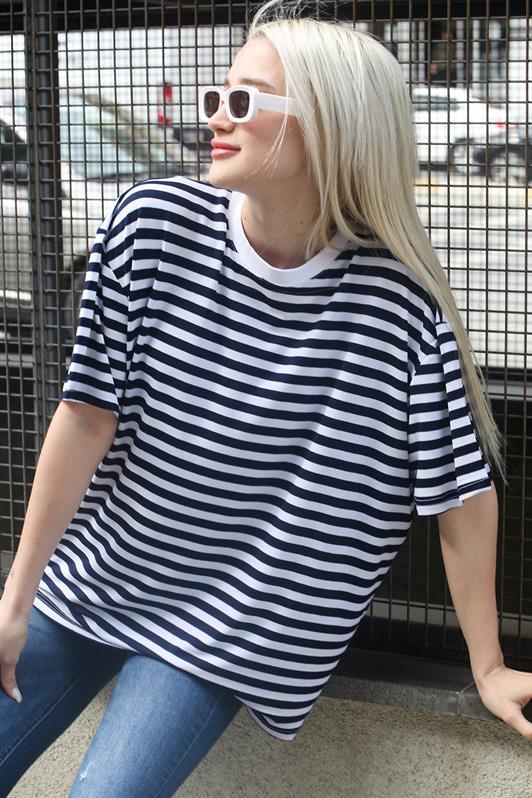 MDX Navy Striped Polo Shirt MG1656 - Cottbus
