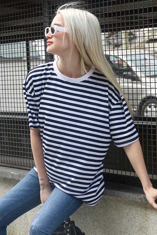 MDX Navy Striped Polo Shirt MG1656 - Cottbus