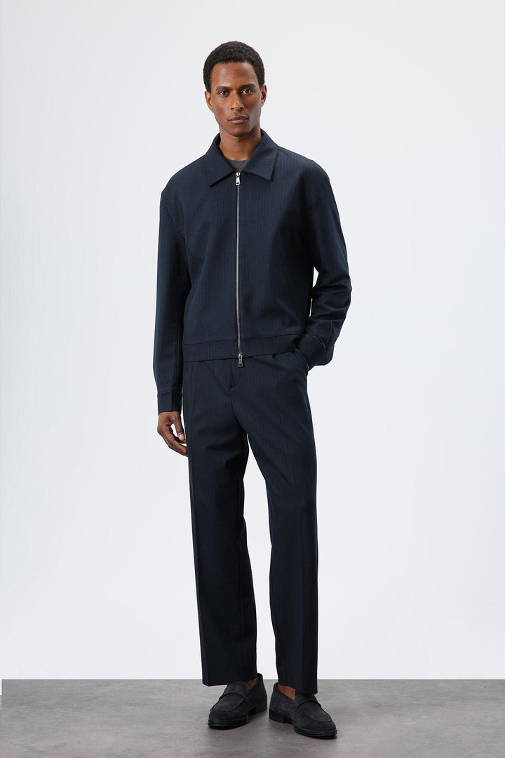 ANT Antioch Blue Striped Seasonal Men's Jacket - Downey