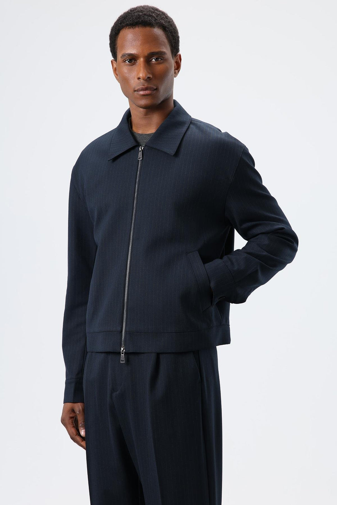 ANT Antioch Blue Striped Seasonal Men's Jacket - Downey