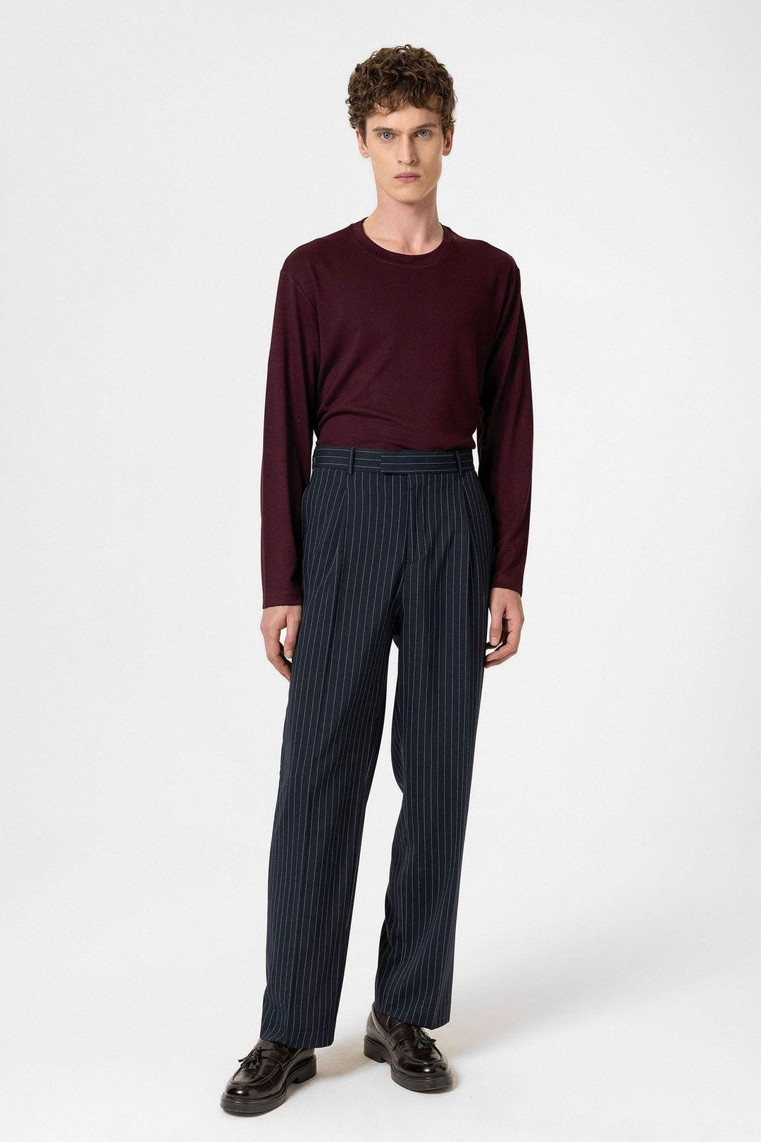 ANT Antioch Navy Striped Relaxed Fit Men's Pants - Baltimore