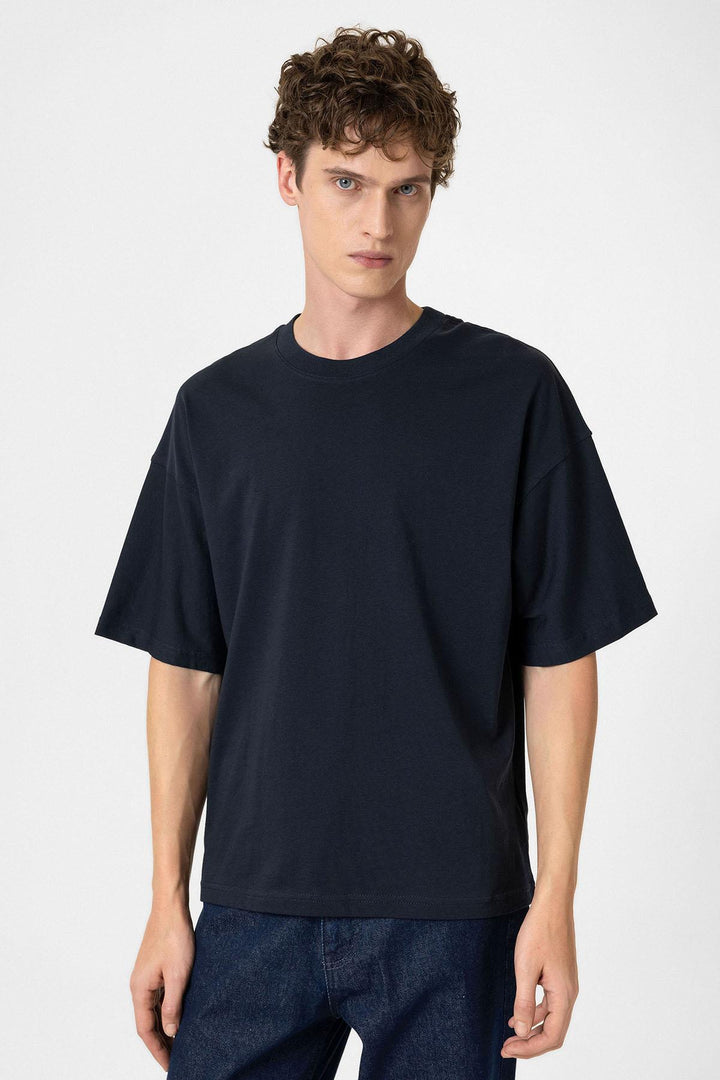 ANT Antioch Navy Blue Crop Fit Men's T-Shirt - Westminster