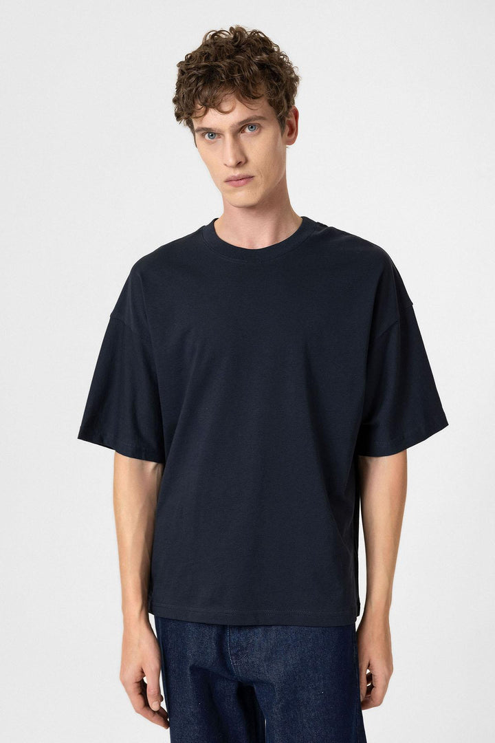 ANT Antioch Navy Blue Crop Fit Men's T-Shirt - Westminster