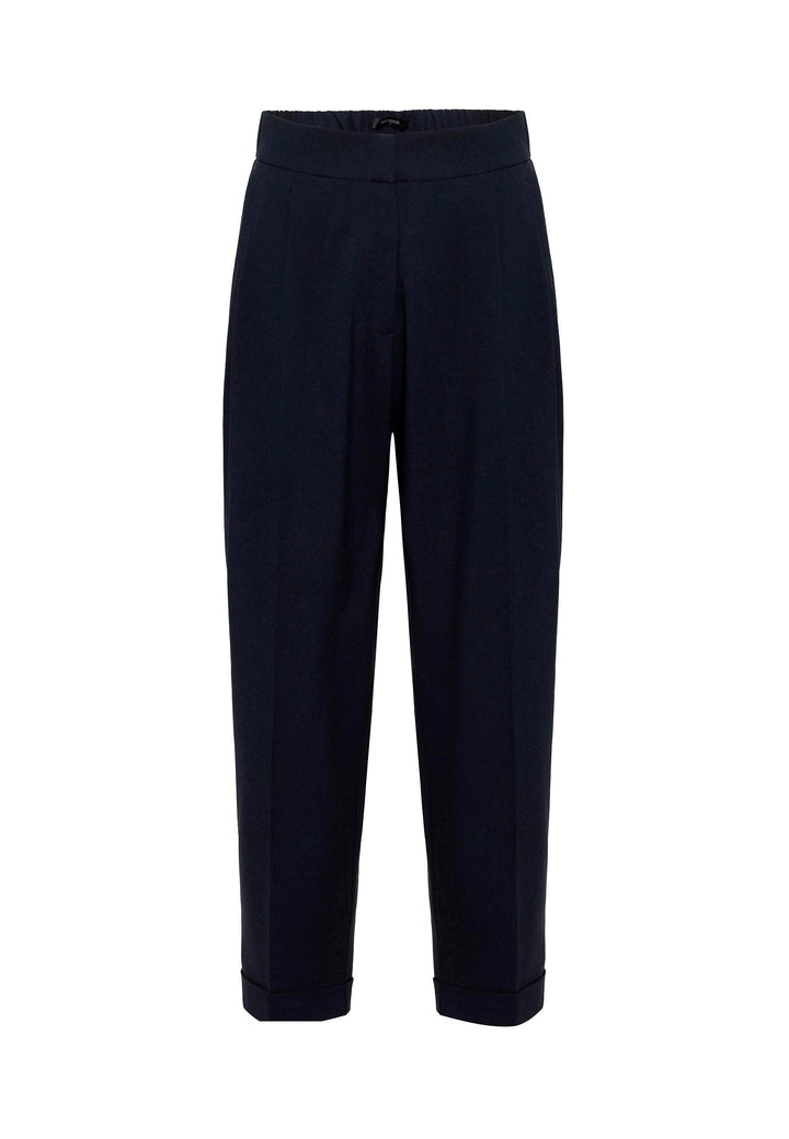 ANT Antioch Navy Blue Wide Leg High Waisted Women's Pants - Bridgwater