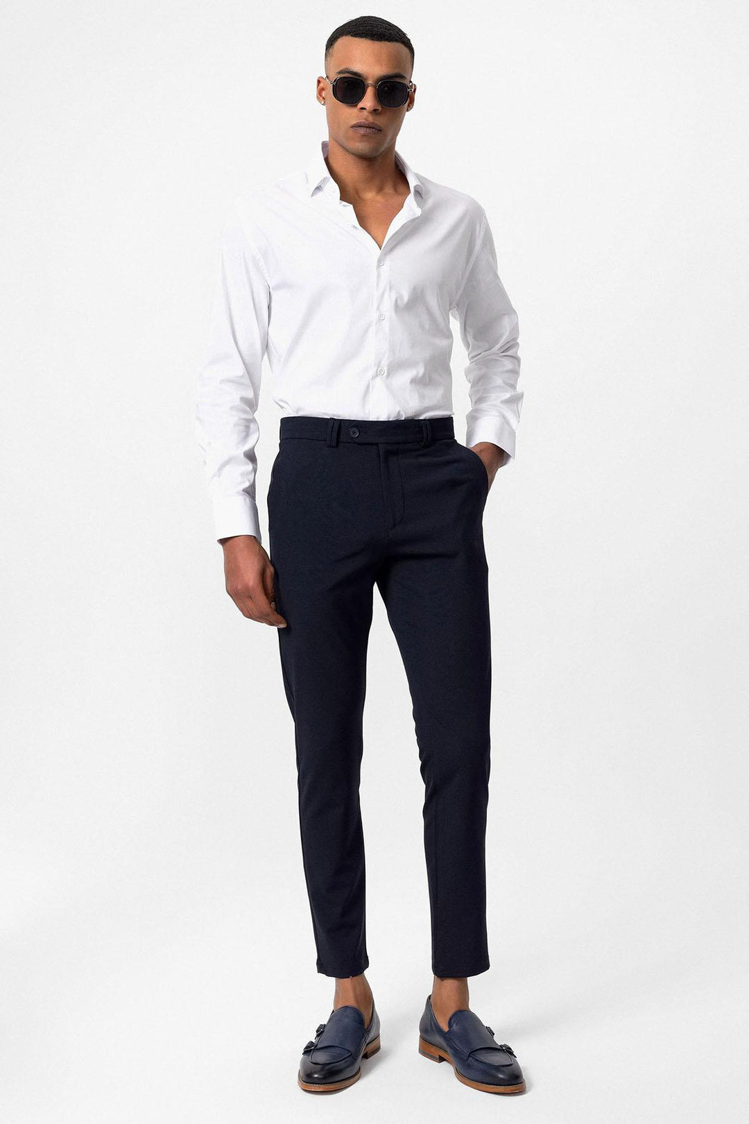 ANT Antioch Lacivert Erkek Slim Fit Kumaş Pantolon - Grand Prairie