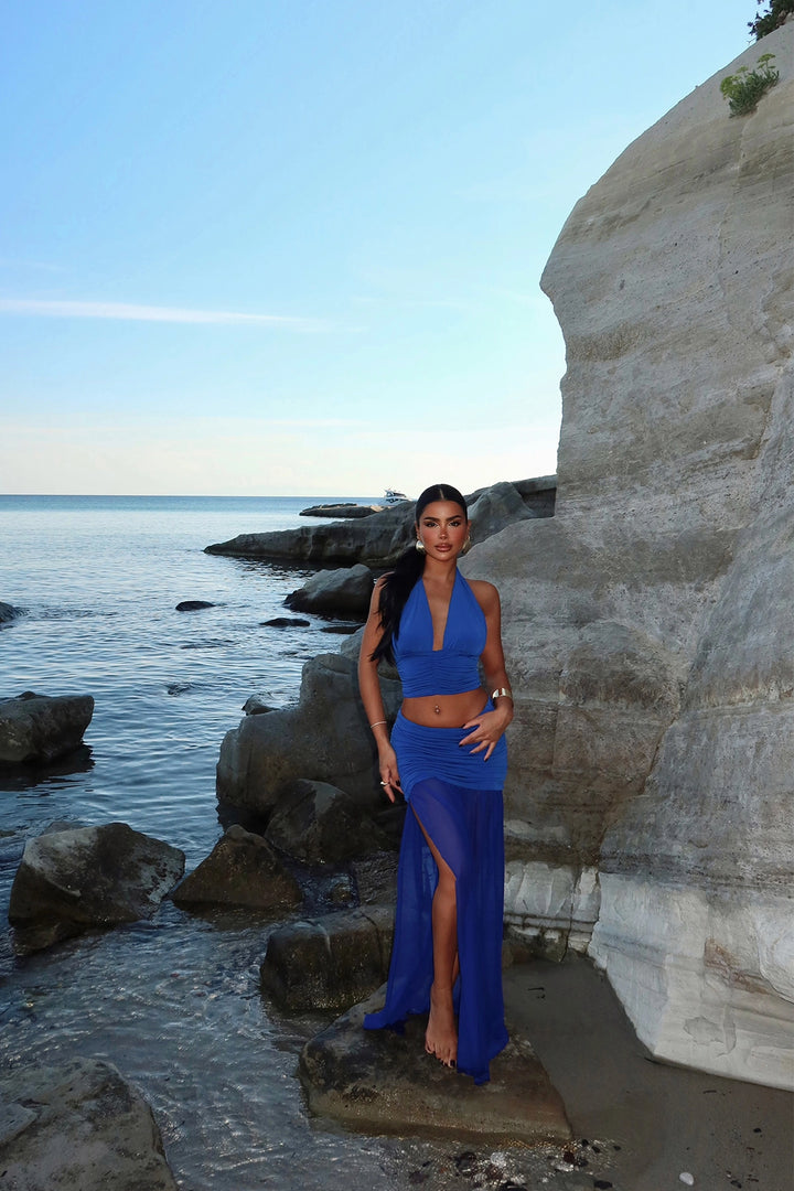 EYY Women Navy Blue Skirt Suit - Braintree