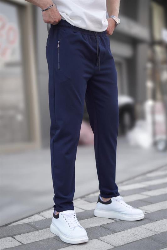 MDX Navy Blue Zipper Detail Men's Pants 6520 - Germantown