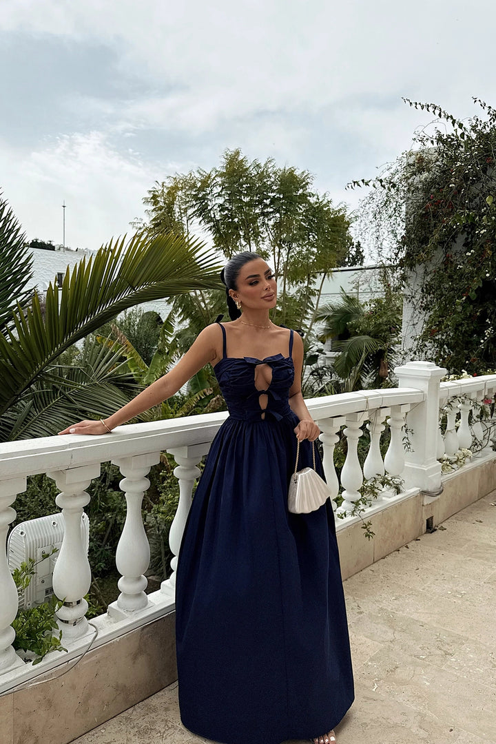 EYY Women Navy Mirabelle Long Dress - Matamoros