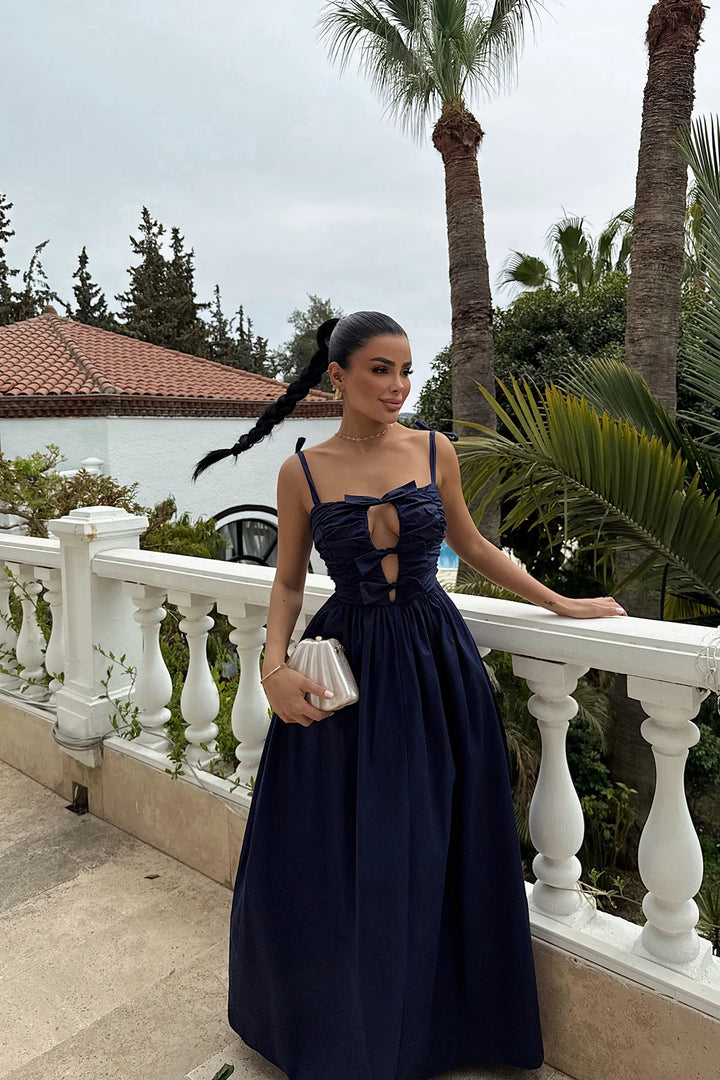 EYY Women Navy Mirabelle Long Dress - Matamoros