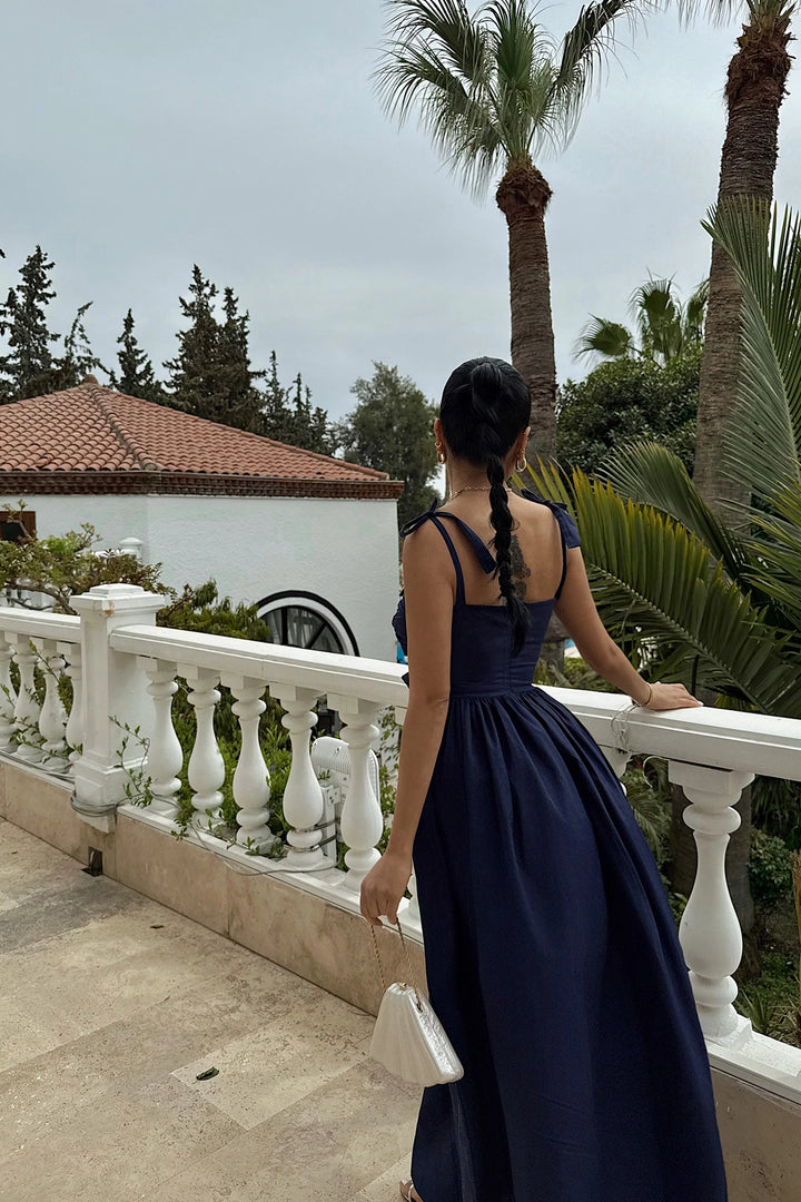 EYY Women Navy Mirabelle Long Dress - Matamoros