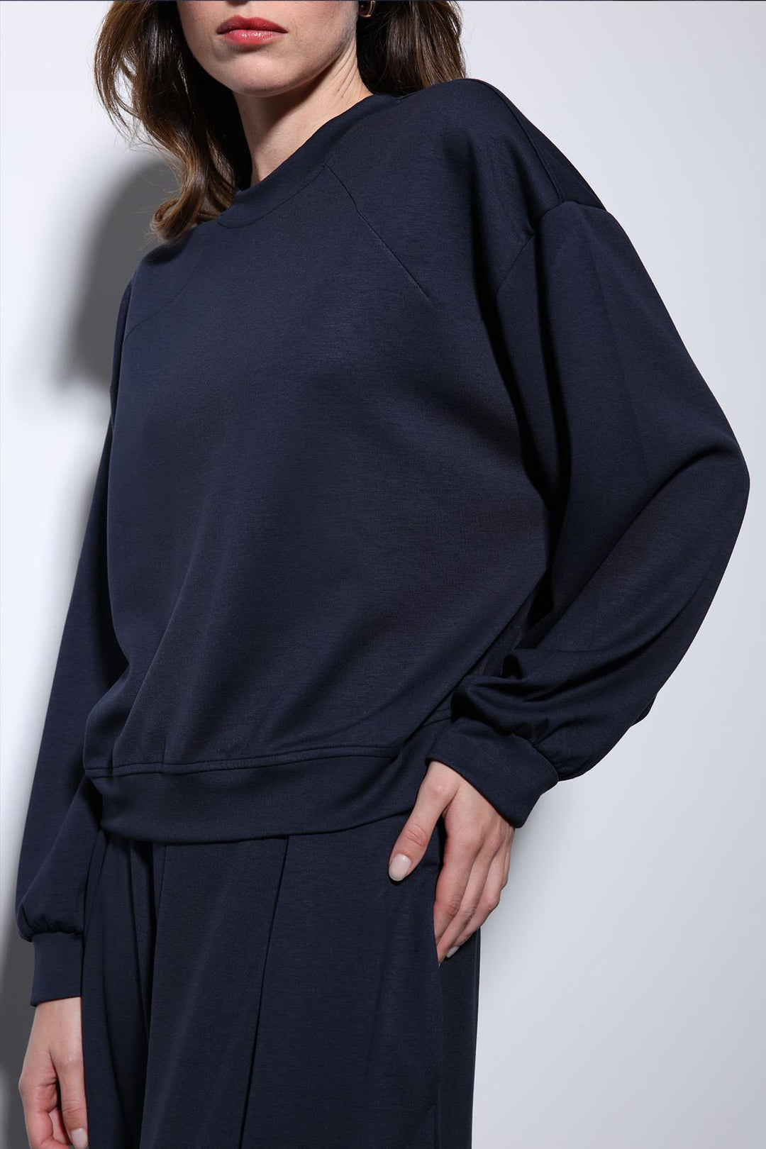 ANT Antioch Navy Wide Leg Relaxed Women's Suit - La Vergne