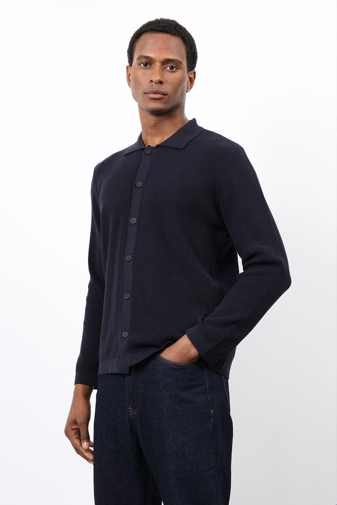 ANT Antioch Blue Fine Knit Men's Cardigan - Shostka