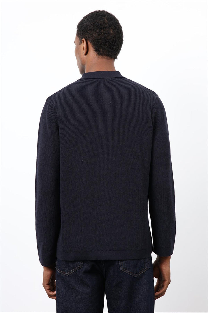 ANT Antioch Blue Fine Knit Men's Cardigan - Shostka