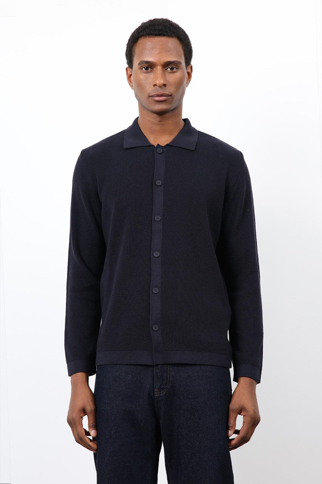 ANT Antioch Blue Fine Knit Men's Cardigan - Shostka