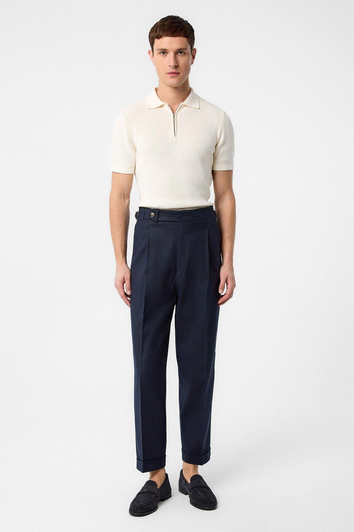 ANT Antioch Blue Italian Cut High Waist Men's Pants - Dessau-Rosslau