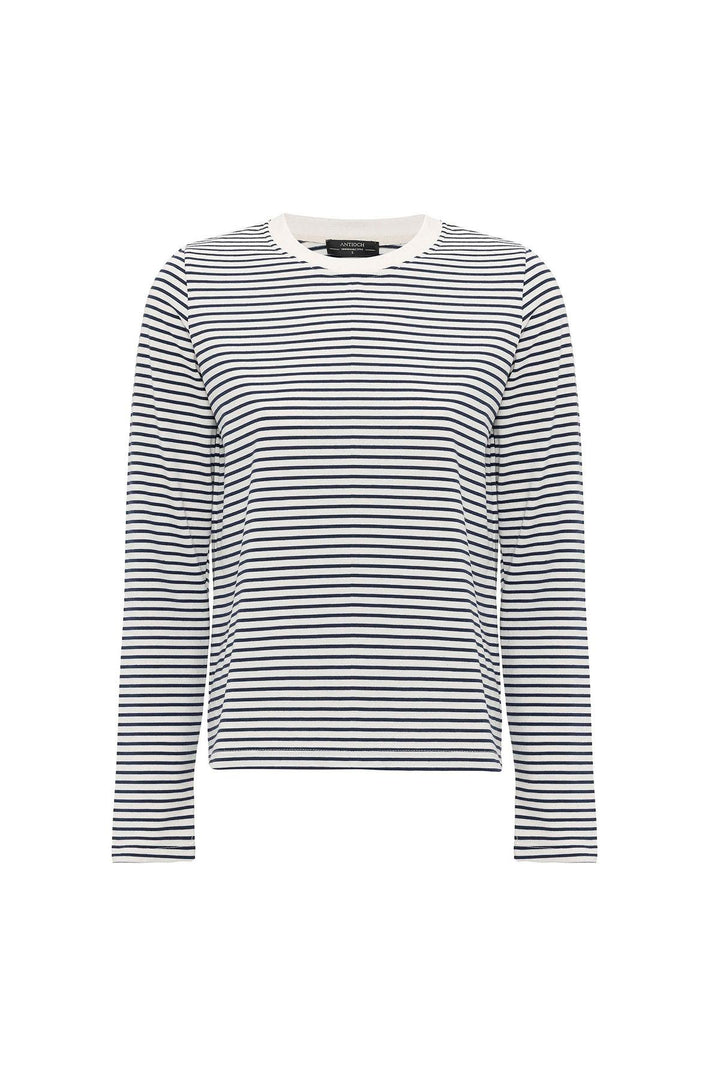 ANT Antioch Blue Striped Women's Seasonal Sweater - Reading