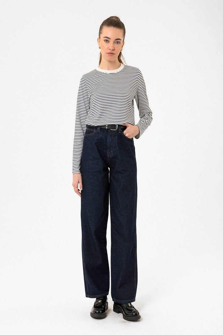 ANT Antioch Blue Striped Women's Seasonal Sweater - Reading