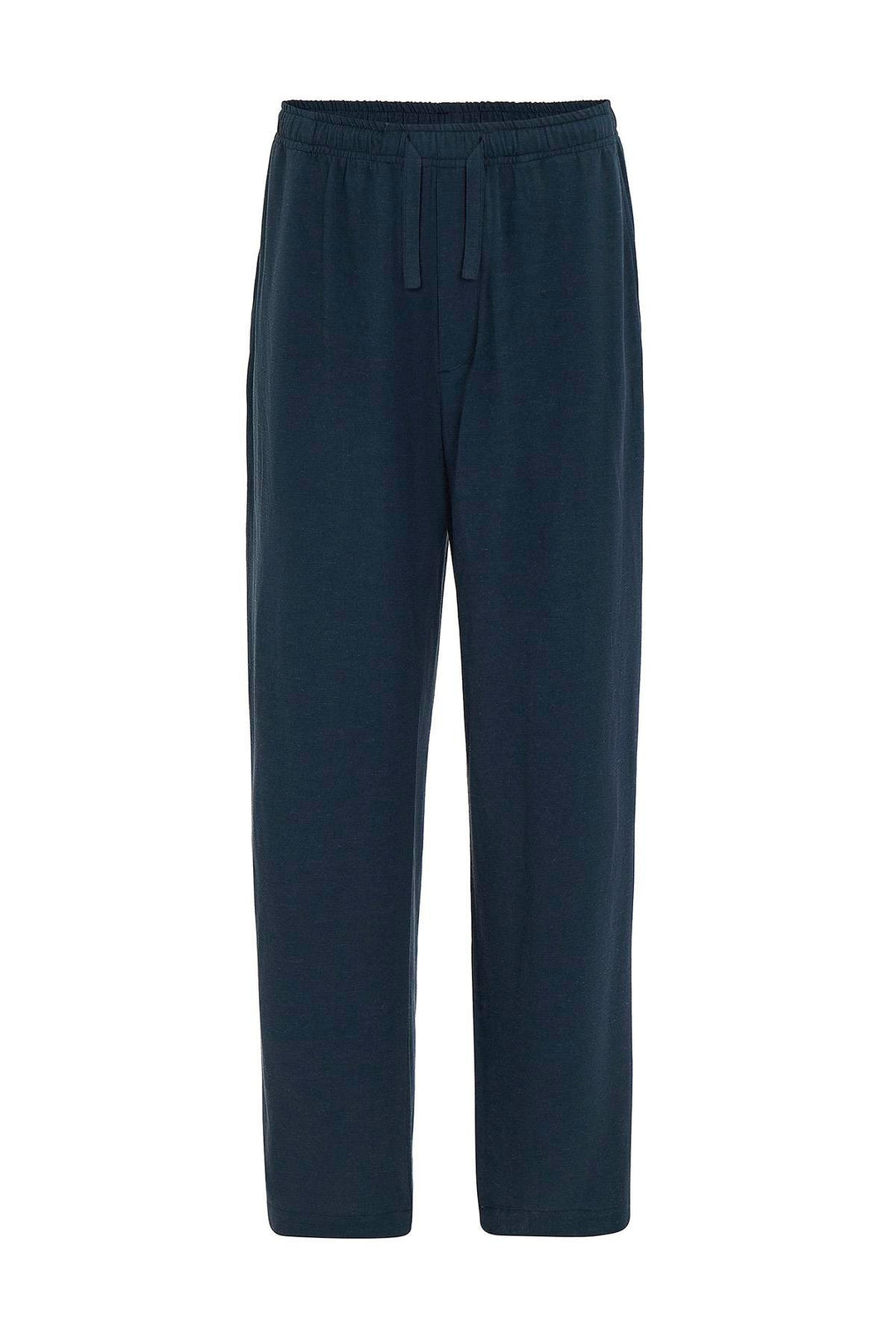 ANT Antioch Navy Blue Linen Blend Jogger Men's Pants - Wilhelmshaven