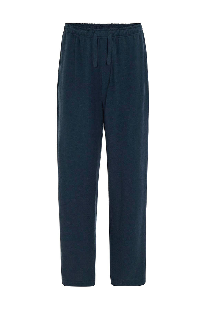 ANT Antioch Navy Blue Linen Blend Jogger Men's Pants - Wilhelmshaven