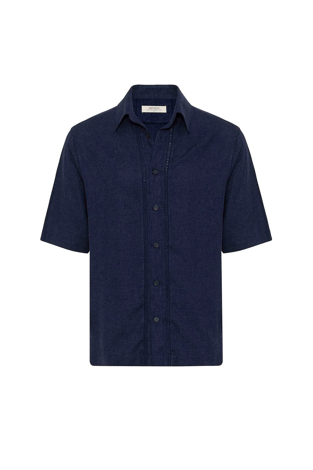 ANT Antioch Blue Linen Blend Relaxed Fit Men's Shirt - Norderstedt