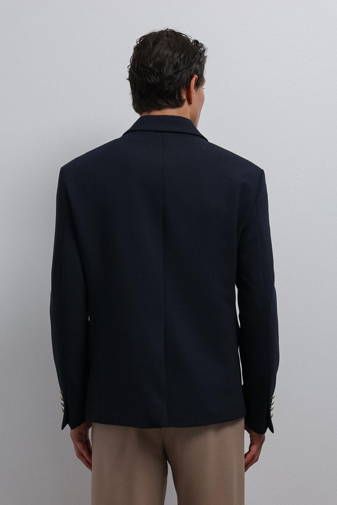 ANT Antioch Navy Blue Double-Breasted Men's Blazer Jacket - Lewiston