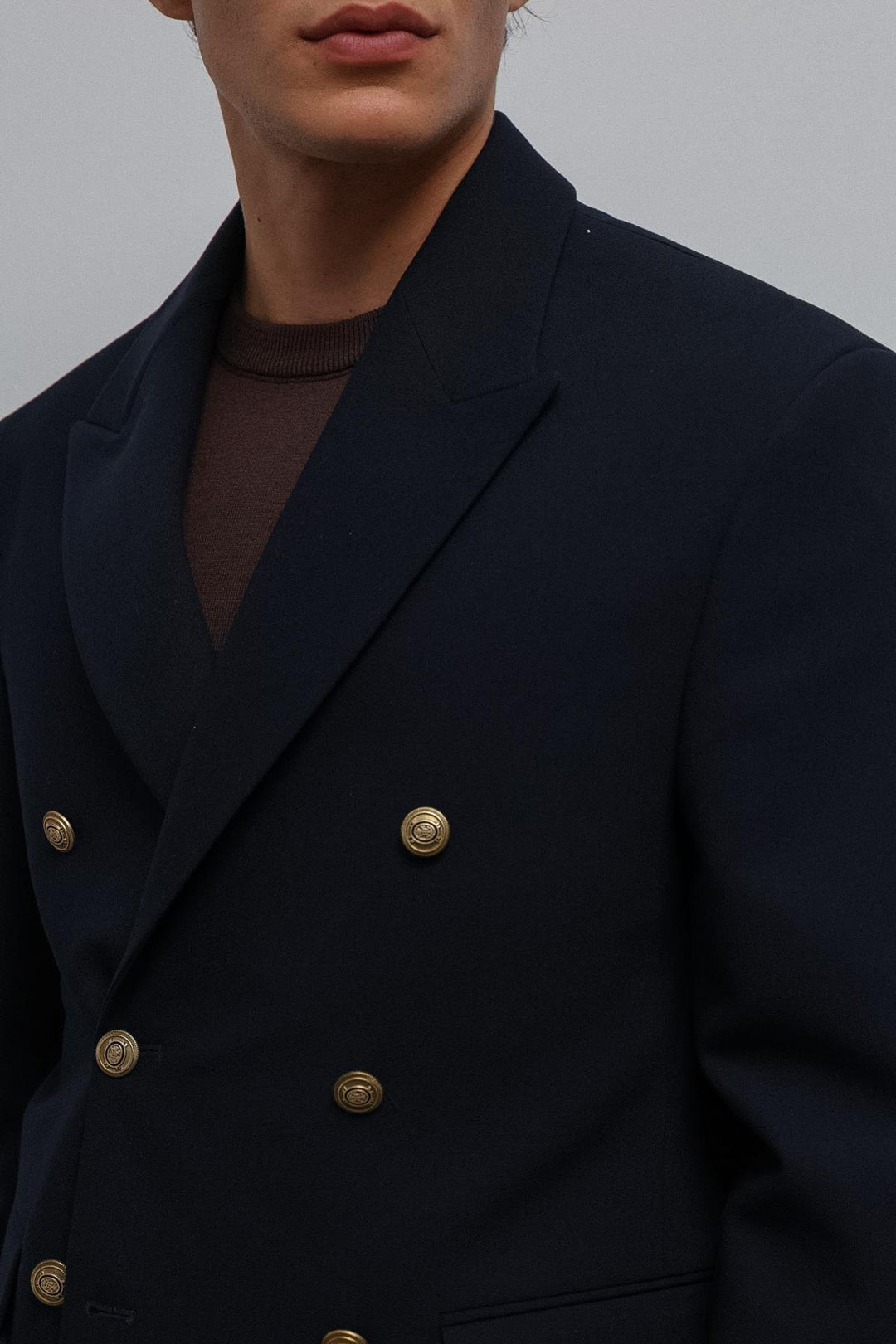 ANT Antioch Navy Blue Double-Breasted Men's Blazer Jacket - Lewiston