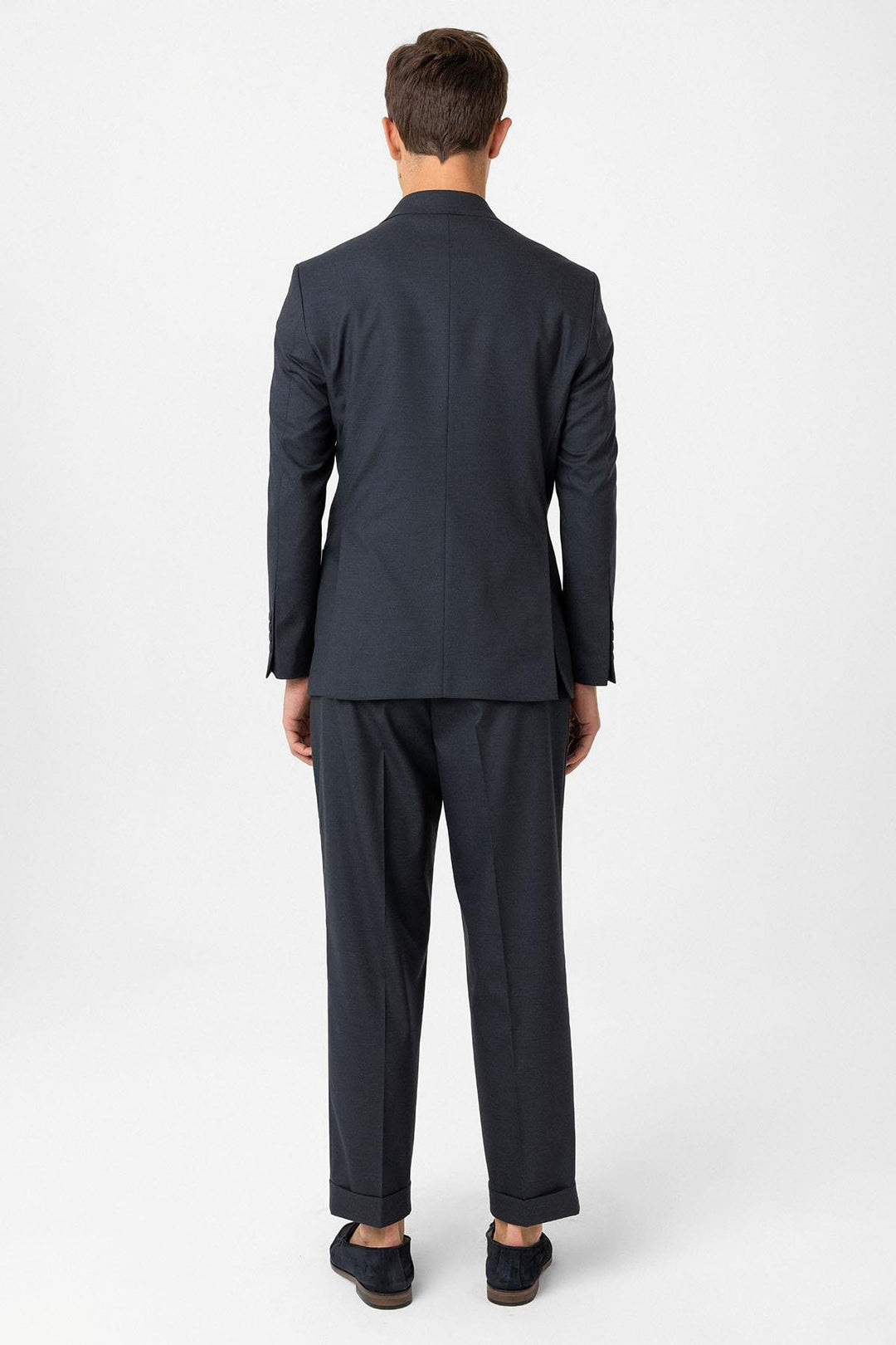 ANT Antioch Blue Double-Breasted Closure Italian Cut Men's Suit - Winnipeg