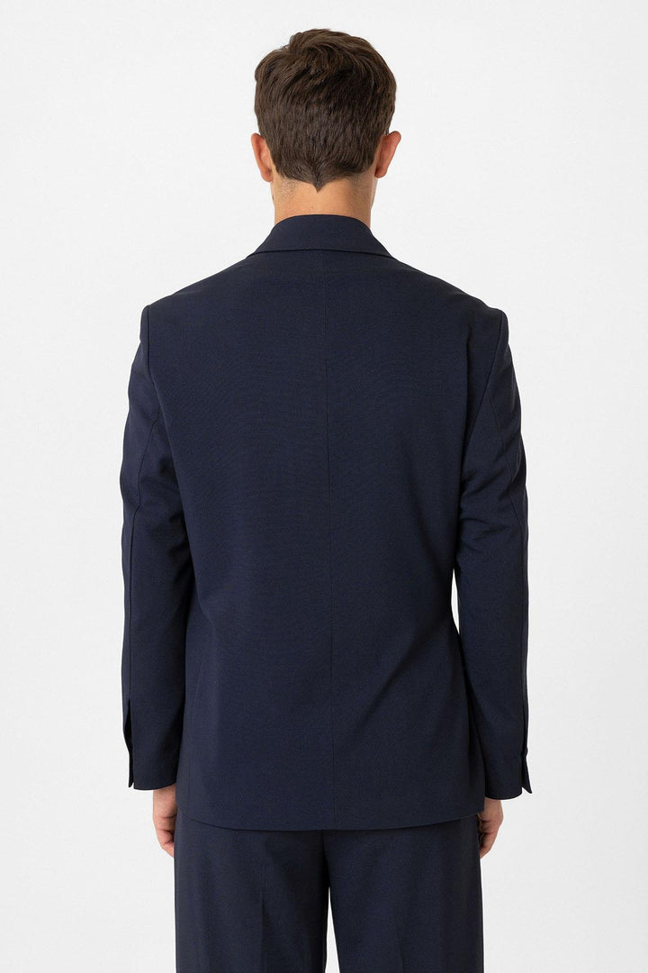 ANT Antioch Blue Belted Relax Fit Men's Blazer Jacket - Garland