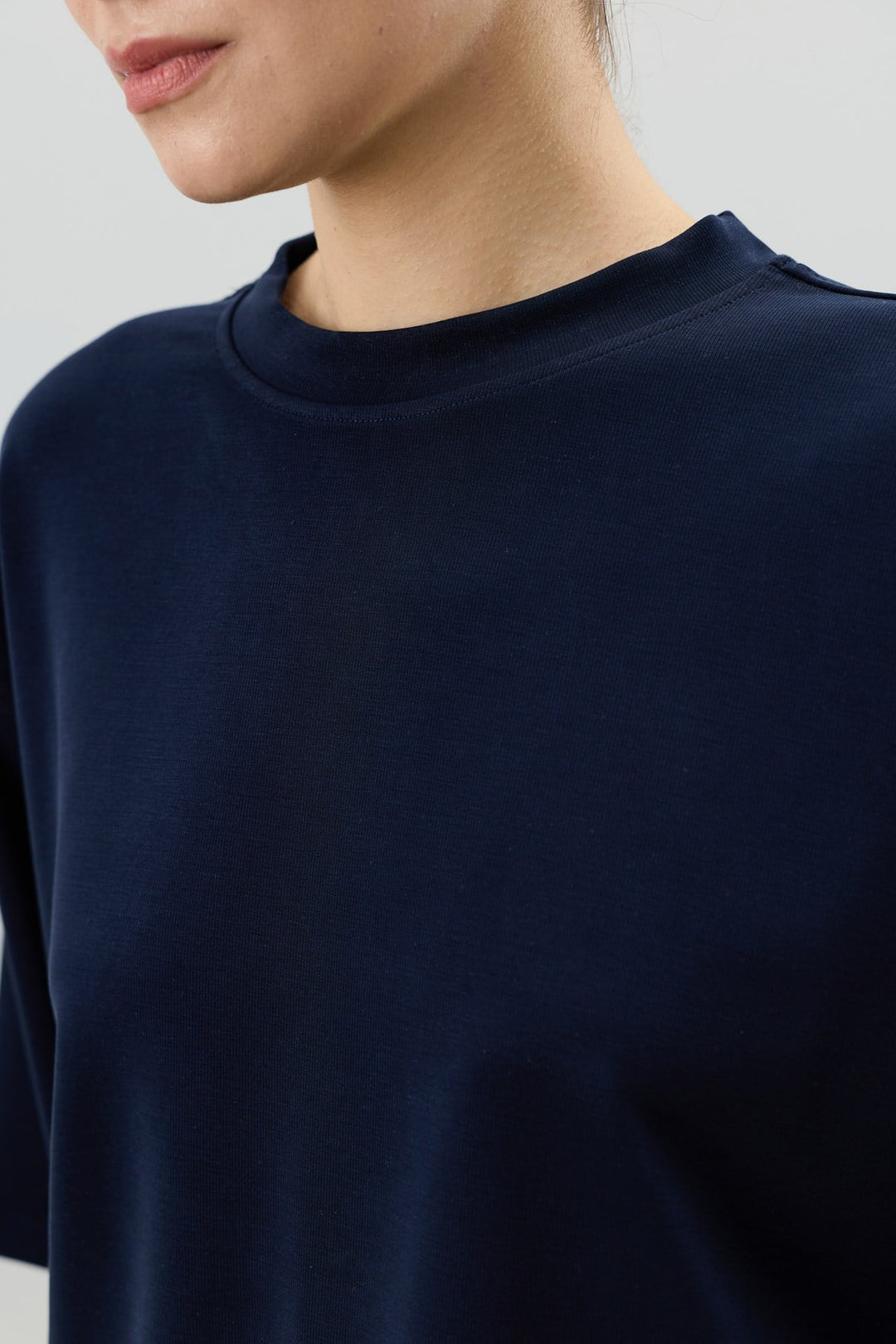 ANT Antioch Lacivert Modal Karışımlı T-Shirt Pantolon Kadın Takım - Altadena