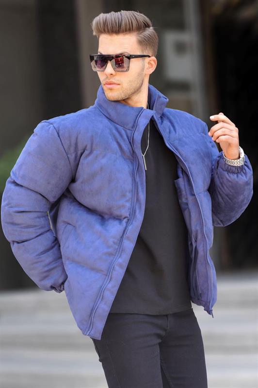 MDX Navy Blue Nubuck Men's Puffer Jacket 6802 - Carlsbad