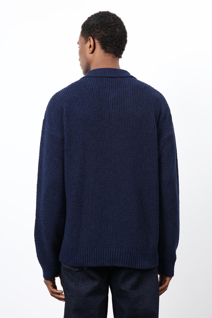 ANT Antioch Lacivert Örme Triko Erkek Hırka - Beaverton