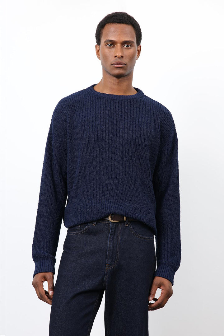 ANT Antioch Navy Blue Knitted Men's Sweater - Tottenham