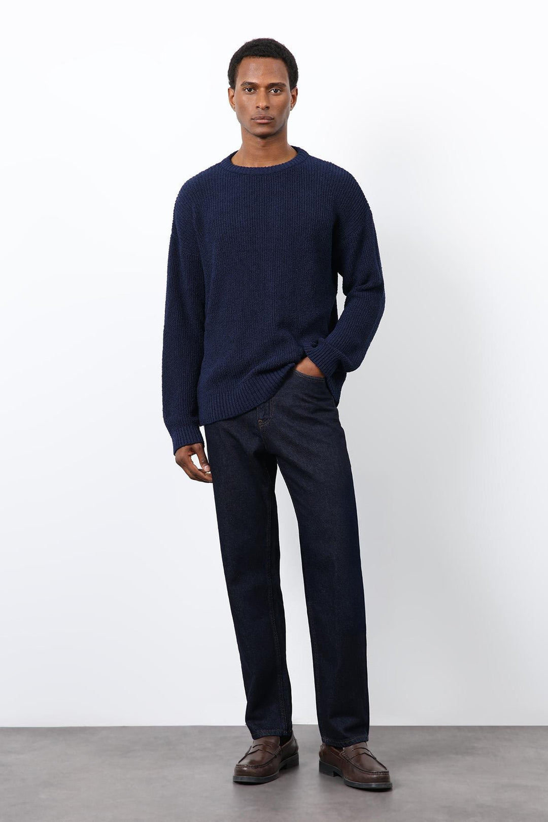 ANT Antioch Navy Blue Knitted Men's Sweater - Tottenham