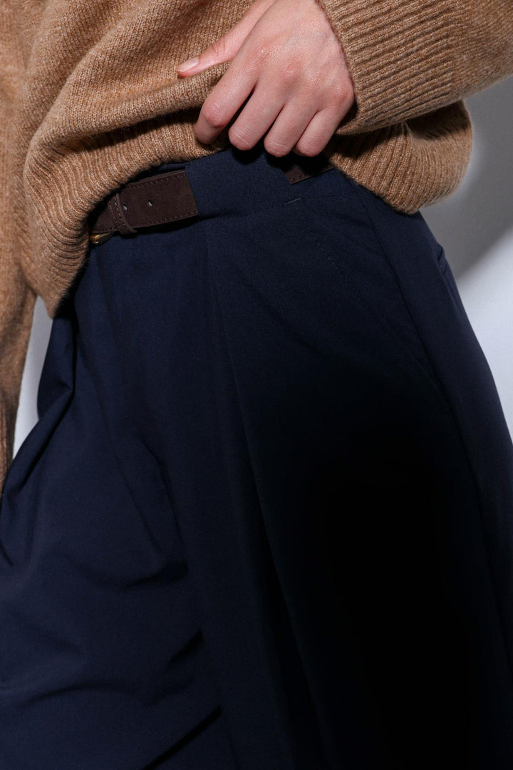 ANT Antioch Blue Pleated Wide Leg Women's Pants - Andria