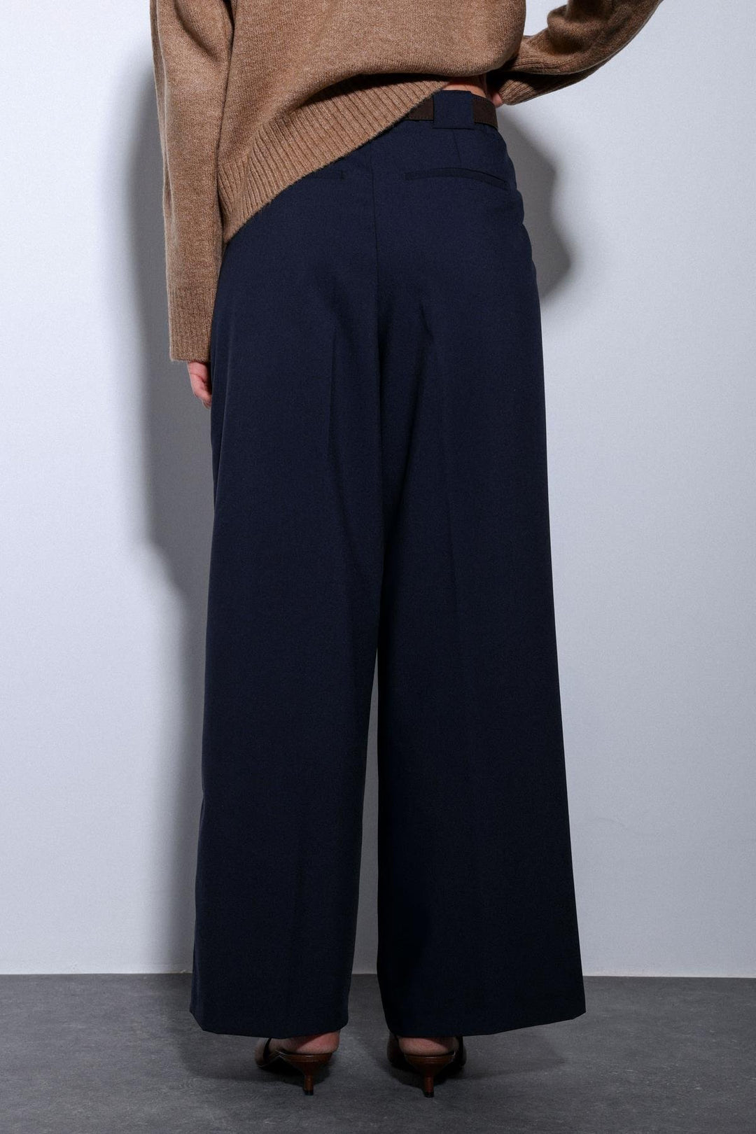 ANT Antioch Blue Pleated Wide Leg Women's Pants - Andria