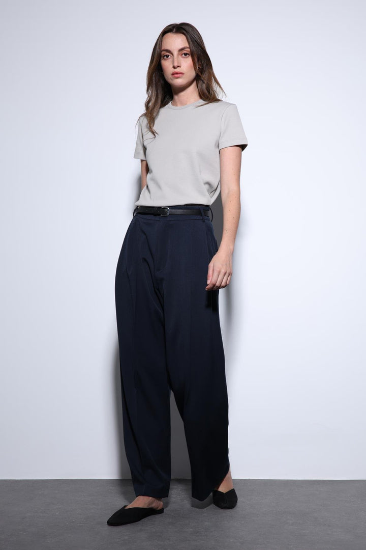 ANT Antioch Blue Pleated Palazzo Women's Pants - Eden Prairie