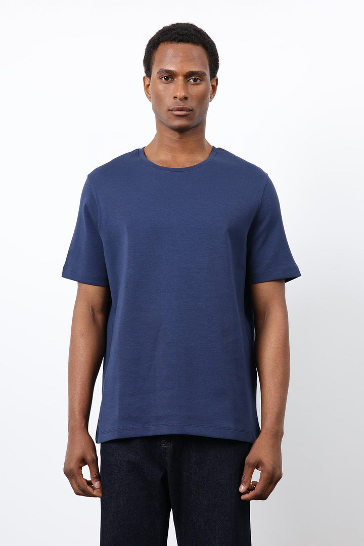 ANT Antioch Lacivert Regular Fit Basic Erkek T-Shirt - Ixtaczoquitlán