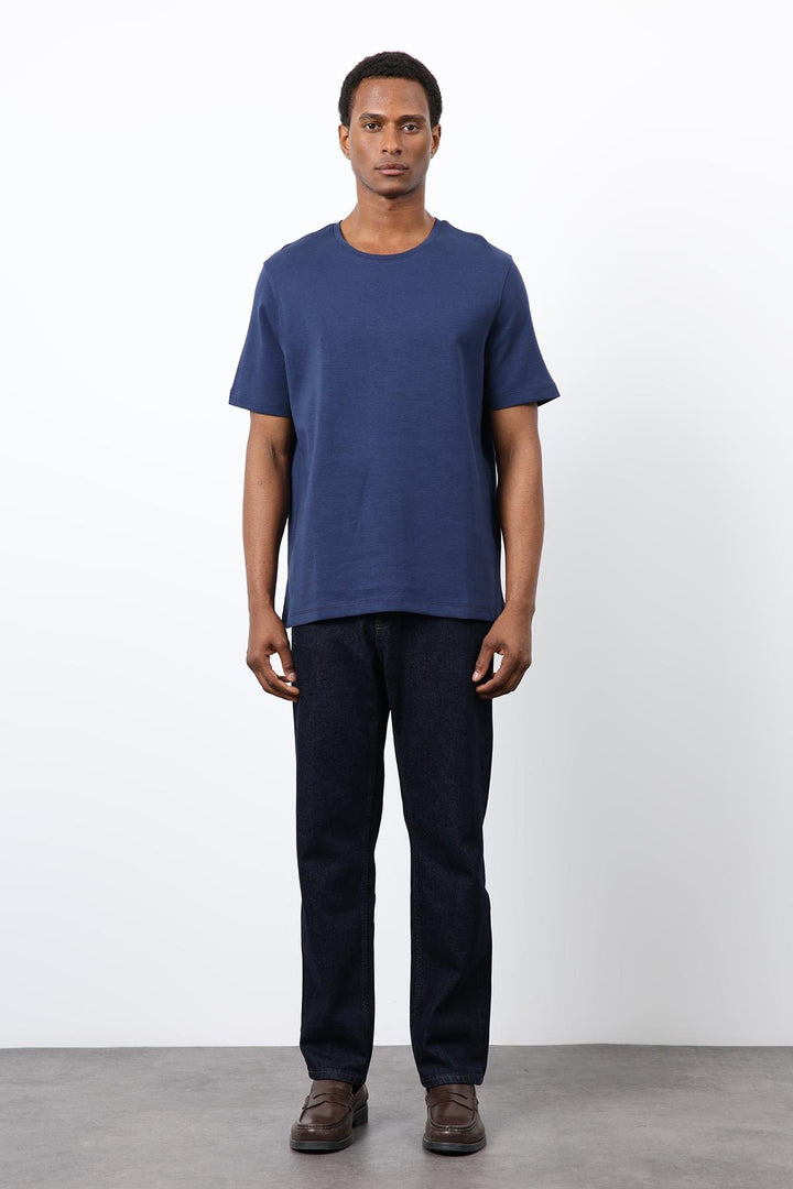 ANT Antioch Lacivert Regular Fit Basic Erkek T-Shirt - Ixtaczoquitlán