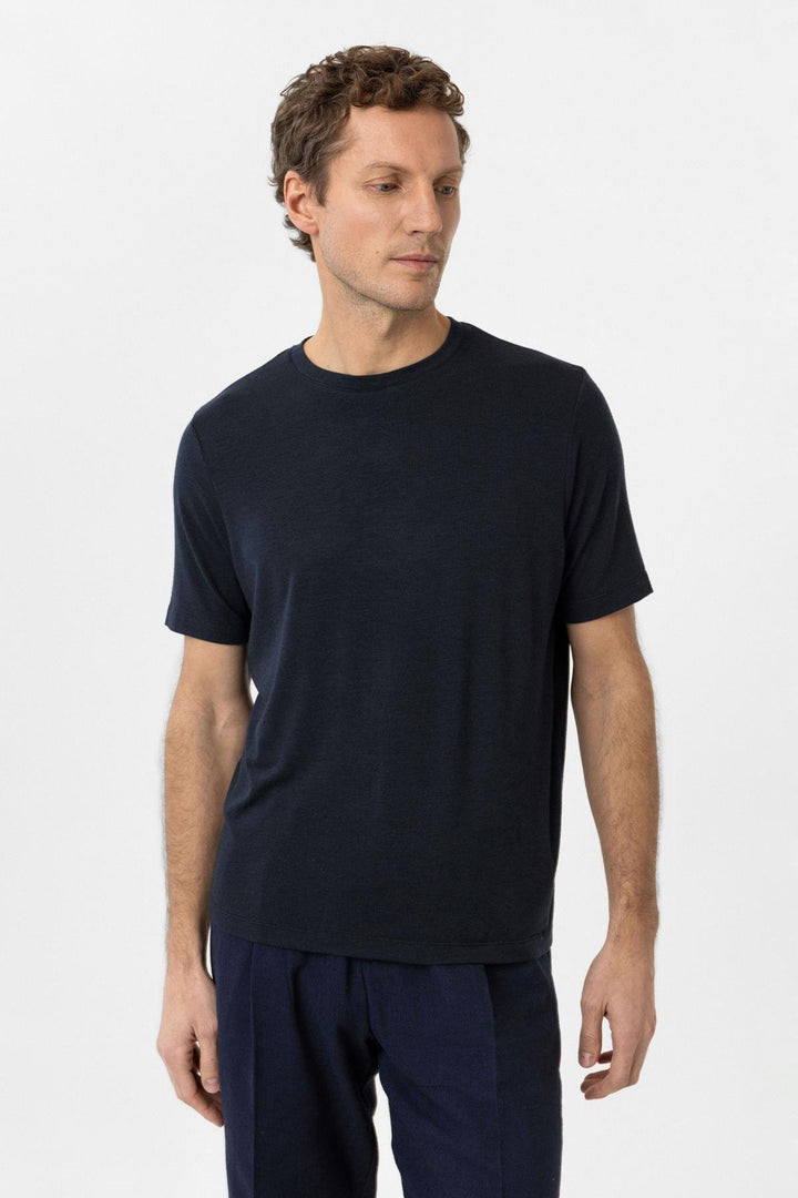 ANT Antioch Lacivert Regular Fit Basic Erkek T-Shirt - Pylaía