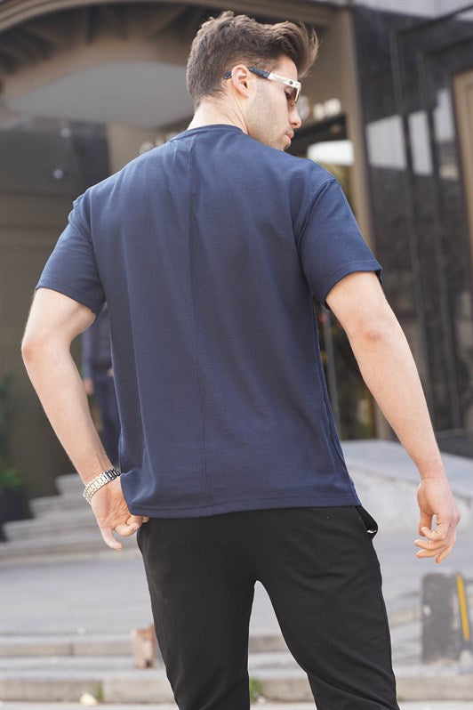 MDX Navy Regular Fit Basic Men's T-Shirt 6099 - Manhattan