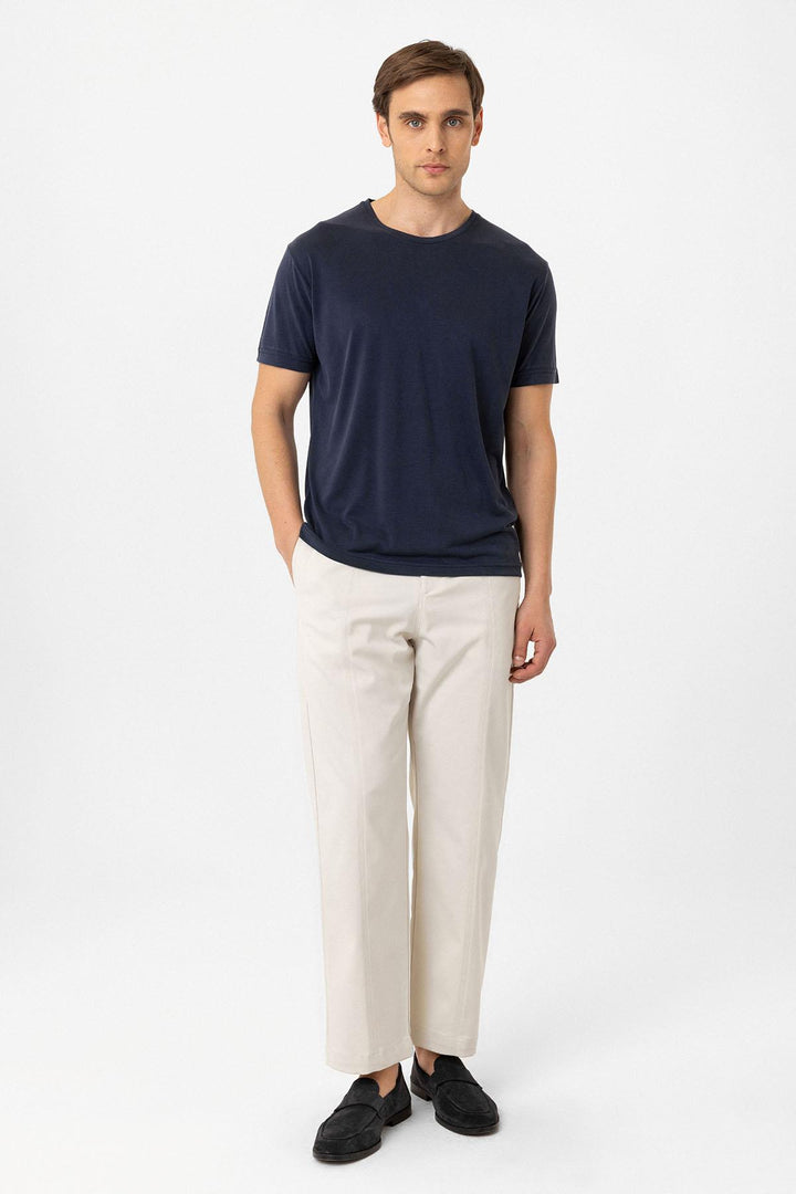 ANT Antioch Blue Regular Fit Modal Technical Fabric Men's T-Shirt - Focşani