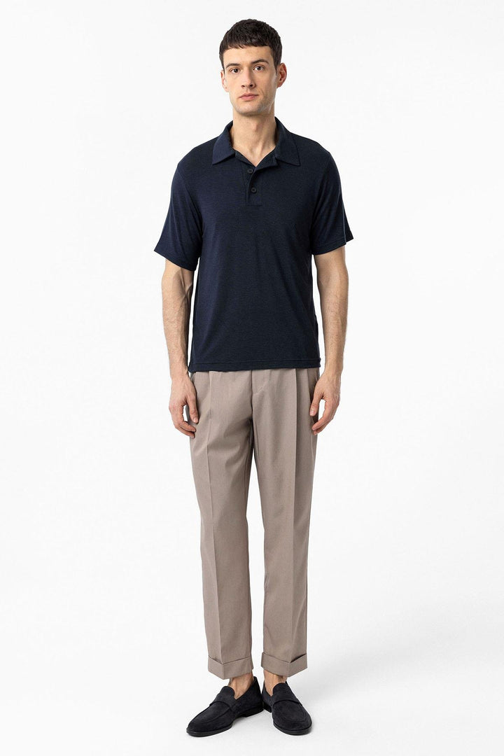 ANT Antioch Lacivert Regular Fit Polo Yaka Erkek T-Shirt - Jocotitlán