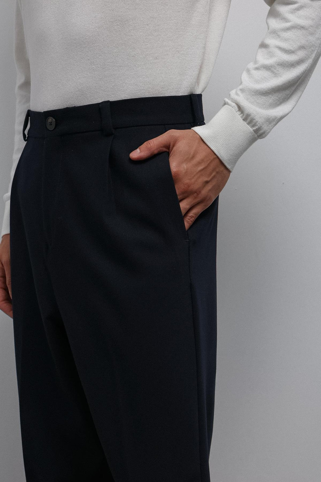 ANT Antioch Navy Relax Fit Baggy Pilili Men's Pants - Boston