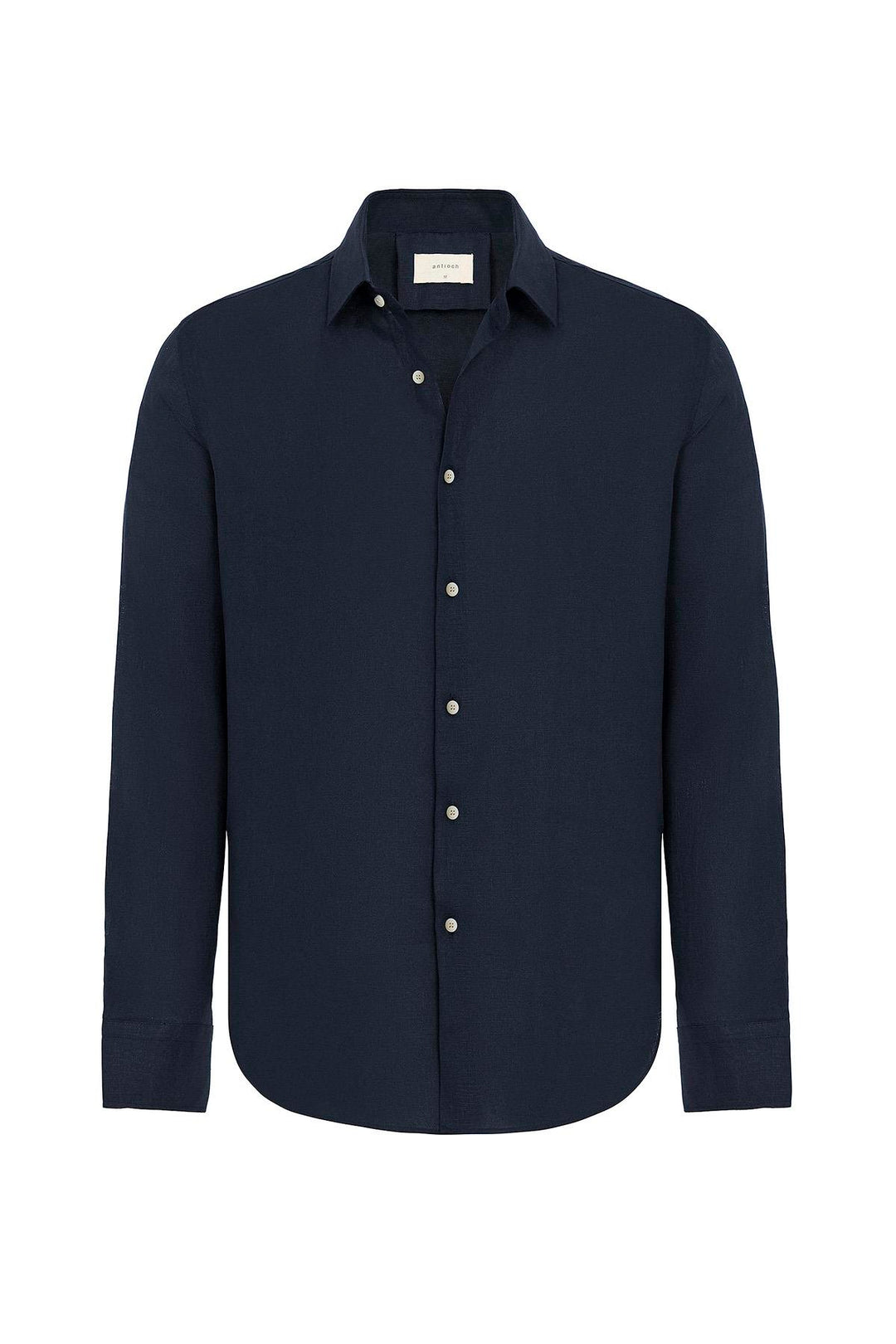 ANT Antioch Navy Relax Fit Linen Blend Men's Shirt - Mission Viejo