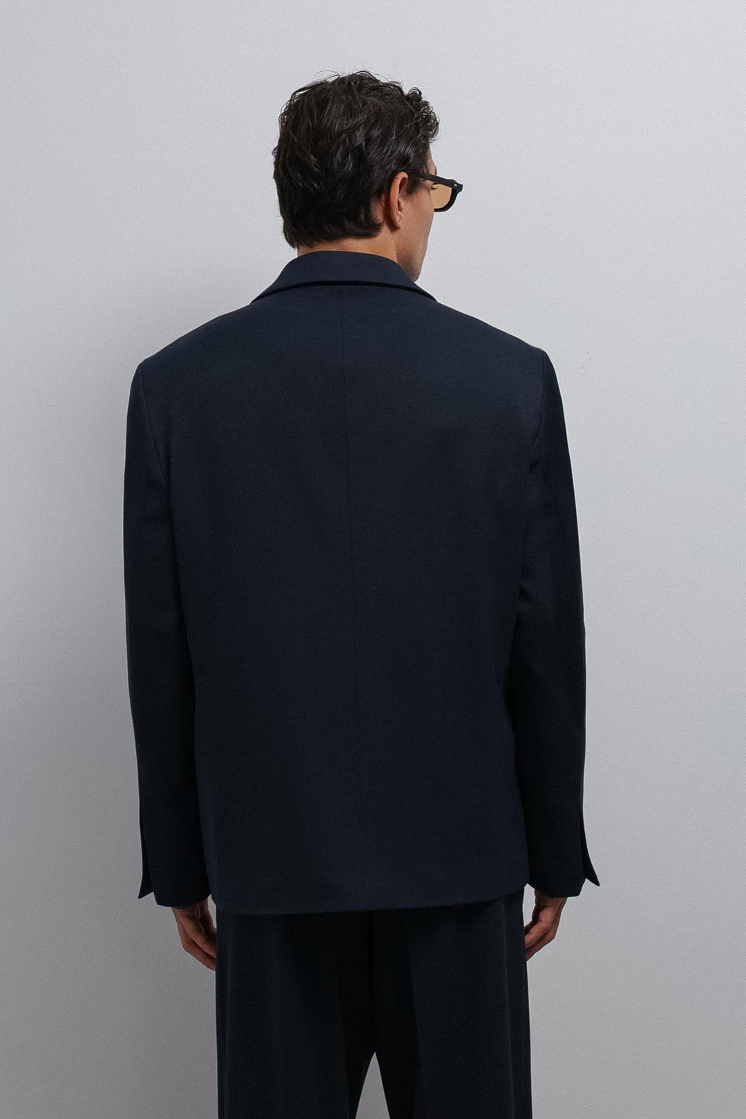 ANT Antioch Navy Relax Fit Wrap Men's Blazer Jacket - Mishawaka