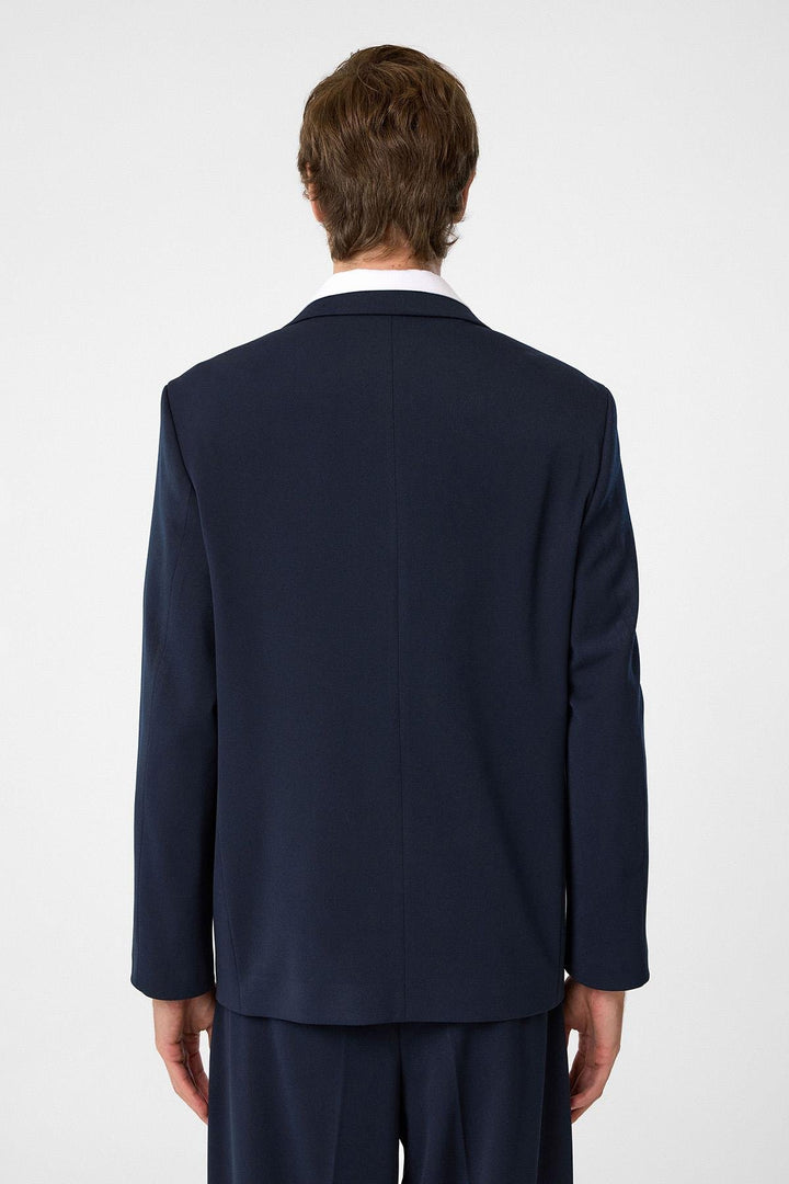 ANT Antioch Navy Relax Fit Wrap Men's Blazer Jacket - Halifax