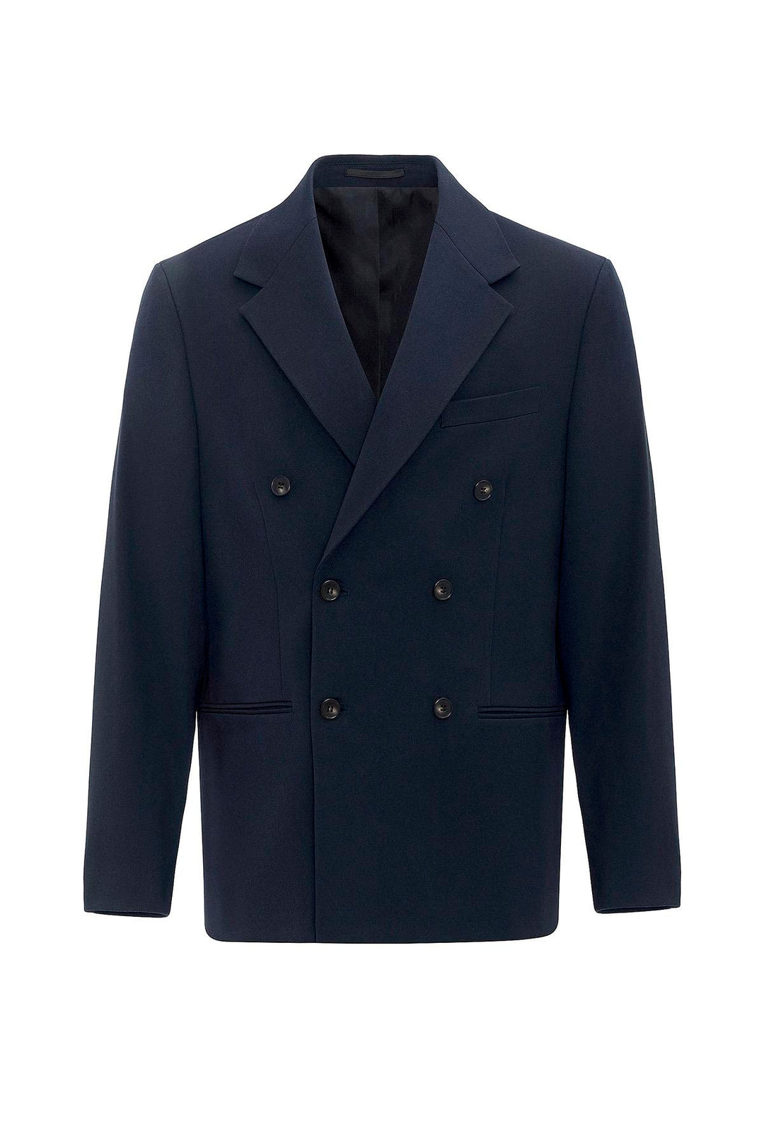 ANT Antioch Lacivert Relax Fit Kruvaze Erkek Blazer Ceket - Bragadiru