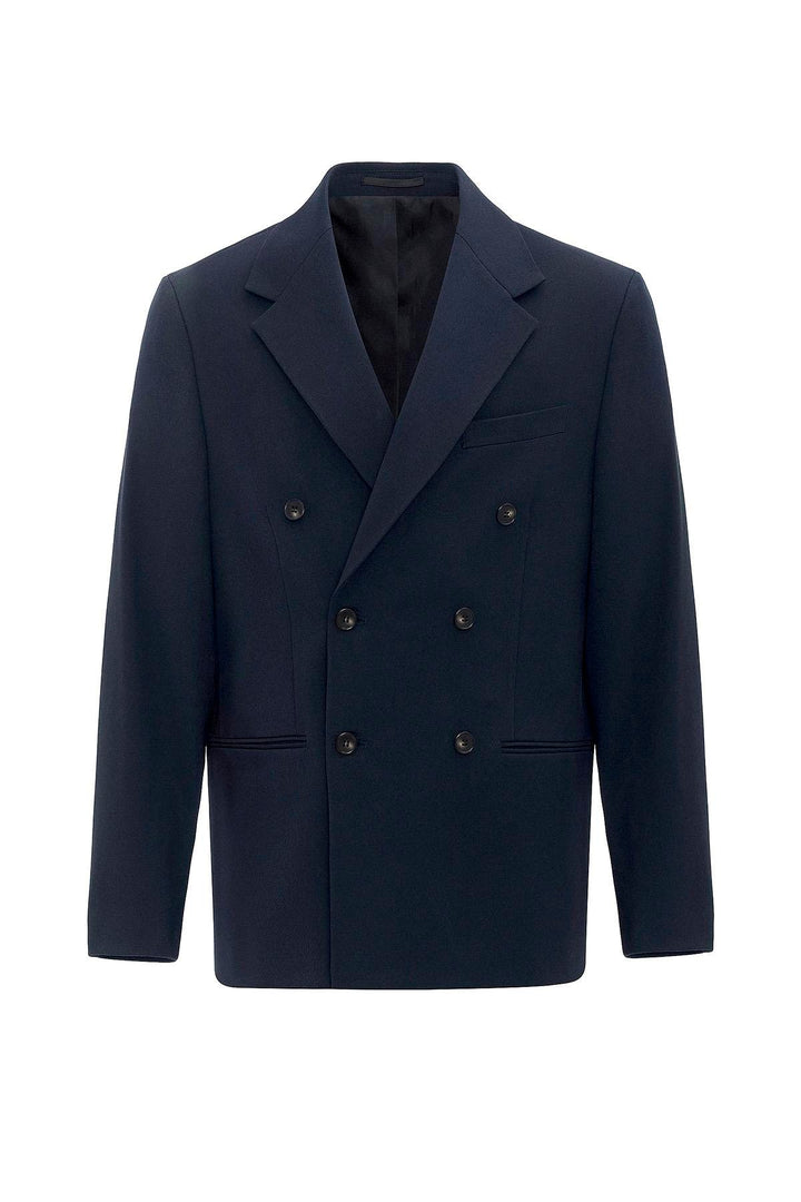 ANT Antioch Navy Relax Fit Wrap Men's Blazer Jacket - Baytown