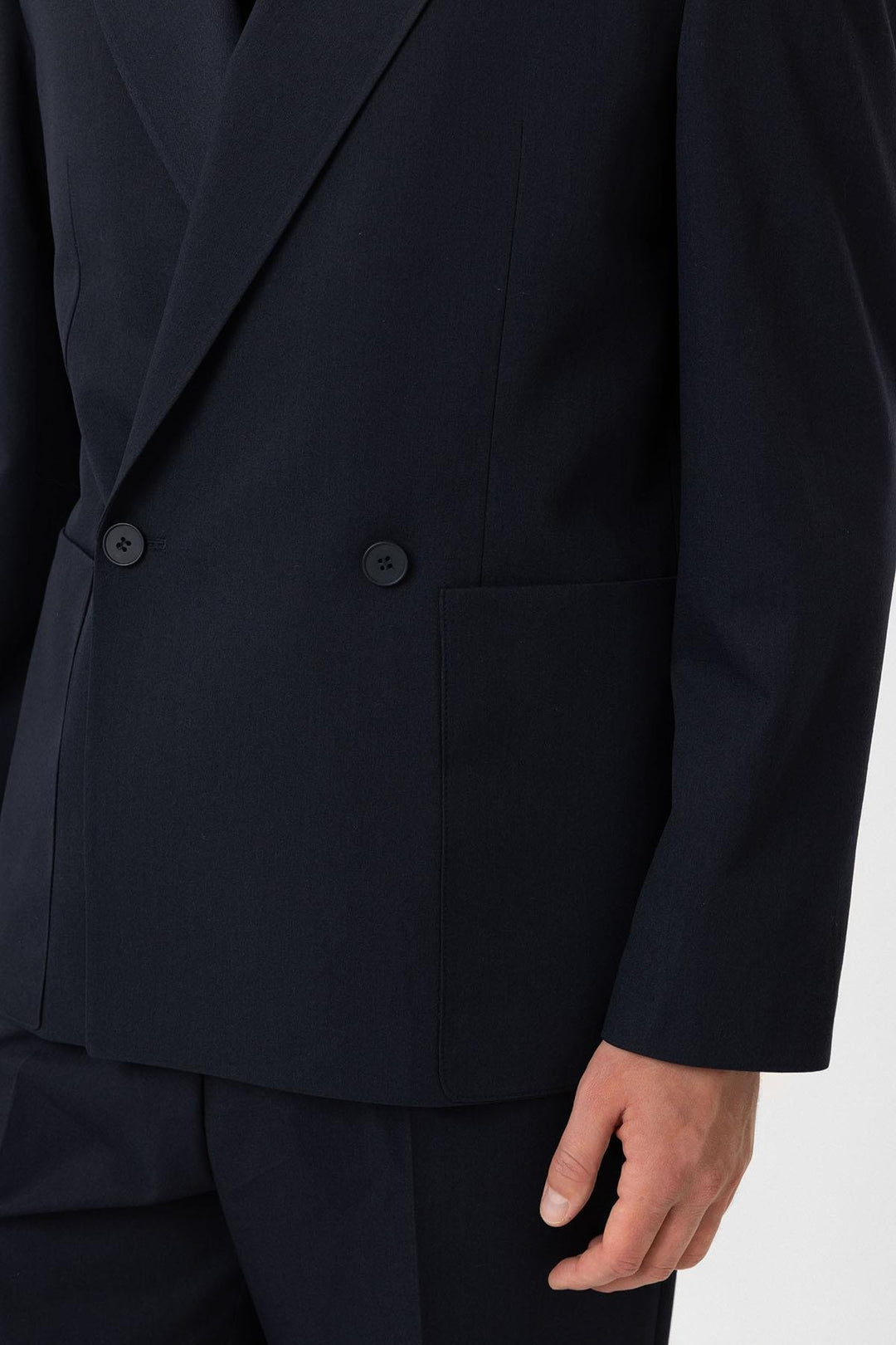 ANT Antioch Navy Relax Fit Wrap Closure Men's Technical Blazer Jacket - Cloppenburg